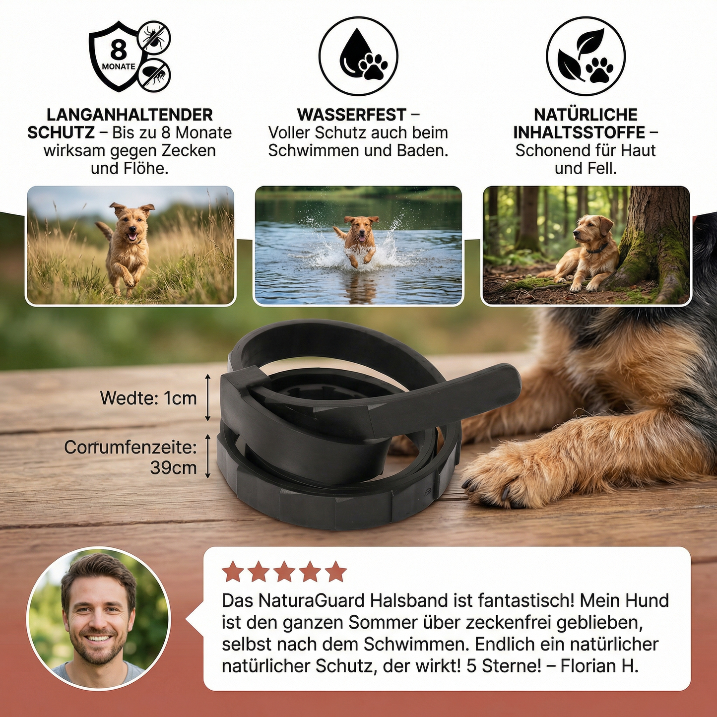 Zecken- & Flohschutz Halsband für Hunde & Katzen – Praktische Lösung für den Alltag